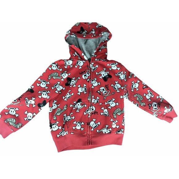 Paul Frank Hooded Jacket Hoodie Sweatshirt Skull